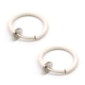 Miniatyrbild 1 av 2: 2-pack Vit Fake Piercing Utan Hål Näsring Septum Läppring vit
