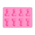 Miniatyrbillede 3 af 3: Sjove Isform Bakform Ice Cubes Penis-formet Ice Ice Cream Form Silicone pink