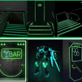 Miniatyrbilde 9 av 10: Lysende UV Tape Neon 5m oransje oransje