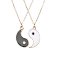 Miniatyrbillede 2 af 2: Two-parts gåvo halskæde parhalsband venskab Halsband Yin Yang flerfarvet