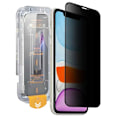 Miniatyrbilde 1 av 10: Enkel installering av iPhone X Privacy Screen Protector HD herdet glass gjennomsiktig