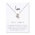 Pikkukuva 1 / 2: Lahjakaulakoru Zodiac Sign Lion Leo -kaulakoru hopea