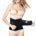 Miniatyrbild 1 av 9: Waist Trainer Midjetränare Shapewear Stretch Smal Midja (L) svart