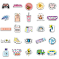Miniatyrbillede 3 af 5: 50-pack klistermærker decals positivitet citat scrapbog flerfarvet