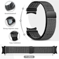 Pikkukuva 3 / 4: Galaxy Watch 4/5 Metallirannekoru 20 mm Milanese Mesh Black musta
