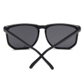 Miniatyrbilde 2 av 2: Black Big Retro Solbriller Mirror Glass + Senile String svart