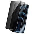 Miniatyrbild 1 av 5: 2-Pack iPhone 12 Pro Max Privacy Skärmskydd Heltäckande HD Härdat Glas transparent