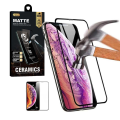 Miniatyrbild 1 av 2: iPhone 12 Pro Max Skärmskydd Matt Keramiskt Härdat Glas Kolfiber svart