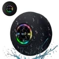 Vedenpitävä suihkukaiutin RGB LEDillä - Bluetooth-kaiutin imukupilla musta musta