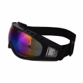 Miniatyrbillede 2 af 4: Sort Ski Goggles Mirror Glass Rainbow Goggles MC MX UV beskyttelse sort