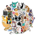 Miniatyrbillede 3 af 5: 50-pack klistermærker decals scrapbook katte katte flerfarvet