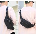 Miniatyrbillede 9 af 10: Taljetaske Cross Body Taske Sort sort