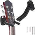 Miniatyrbild 1 av 11: Gitarrhängare | Väggmonterad Gitarrhållare | Universalt Väggfäst Intsrumentstativ Svart svart