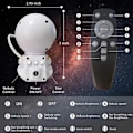 Pikkukuva 6 / 10: Astronaut Night Lamp Galaxy -projektori - Star-projektori kaukosäätimellä valkoinen