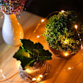 Pikkukuva 4 / 7: 6-pack 1m mini-LED-valonsilmukan akkukäyttöinen keltainen keltainen