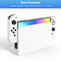 Miniatyrbild 9 av 11: Nintendo Switch OLED Kompatibelt Skal Hard Case i Plast transparent