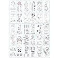 Miniatyrbillede 1 af 2: 30-pack midlertidige tatoveringer falske tatoveringer falsk falsk tatovering flerfarvet