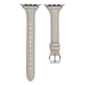 Pikkukuva 2 / 2: Nahkarannekoru Apple Watch 38/40/41 1/2/3/4/5/6/7/Katso SMALTY GRAY harmaa
