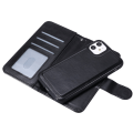 Miniatyrbillede 4 af 4: iPhone 13 Pro 2-i-1 Magnetisk tegnebog Sag sort sort