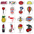 Miniatyrbillede 3 af 3: 32 stk Retro Stof Badges Patches flerfarvet