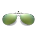 Miniatyrbilde 1 av 5: Flip Up Polarized Pilot Clip-On solbriller metall gull gull