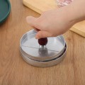 Miniatyrbilde 10 av 10: Hamburger Form Hamburger Press for perfekte burgere sølv