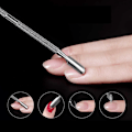 Miniatyrbild 11 av 11: Nagelbands Pusher 2-i-1 Nagelverktyg Rostfritt Stål Silver silver