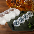 Miniatyrbild 4 av 10: 2-Pack Isform för Isbollar Runda Isbitar Iskubsform Kulor Plast transparent