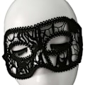 Miniatyrbillede 2 af 2: Masked Mask Venetian Balmask - Øjenmaske i blonder sort