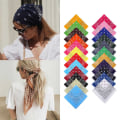 Miniatyrbilde 4 av 4: Bandana skjerf sjal snus klut paisley mønster lys grønn grønn