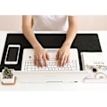 Miniatyrbillede 4 af 5: Bordmåtte 80x30cm Sort Felt - Stor Mousepad sort