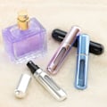 Miniatyrbild 8 av 11: 3-Pack Mini Refill Parfymflaska - Påfyllningsbar Resebehållare 5ml Guld guld