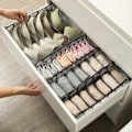 Miniatyrbilde 11 av 11: 3-pack garderobe arrangør lagring for undertøy byrå grå grå