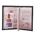 Miniatyrbilde 2 av 2: Passport Case Pass Holder Artificial Leather Black svart