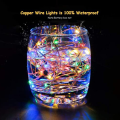 Miniatyrbild 5 av 7: 2-Pack 1m Mini LED Ljusslinga Batteridriven Flerfärgad flerfärgad