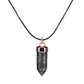 Miniatyrbild 1 av 2: Halsband med Energisten Resin Quarts Grön Jade grön