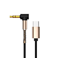 Pikkukuva 1 / 3: 1m 3,5 mm AUX USB-C-audiokaapelin kuulokkeiden kaapeli-C musta