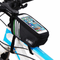 Miniatyrbillede 1 af 4: Vandtæt cykel taske med mobilholder mobil 5.7 " sort
