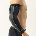 Miniatyrbillede 8 af 9: Albuebeskyttelse Tennisalbue - Albuestøtte Compression M sort