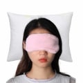 Miniatyrbillede 4 af 4: Blød cheaty pink sove maske fluffy øje mask fly rejse pink one size
