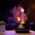 Pikkukuva 8 / 11: Flaming Aroma diffuusori | 3 eteeristä öljyä | RGB ilmankostutin musta