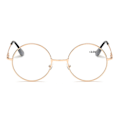 Miniatyrbillede 2 af 3: Retro Round Reading Glasses Gold Strength 3.0 Briller guld