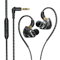 Pikkukuva 1 / 6: Langalliset kuulokkeet 3,5 mm AUX HiFi Bass Black musta