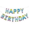 Miniatyrbild 1 av 3: Happy Birthday Ballonger Fest Födelsedag Kalas Regnbåge Rainbow flerfärgad