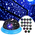 Miniatyrbild 1 av 8: Stjärnprojektor Galaxy Nattlampa LED Stjärnhimmel för Barnrum blå