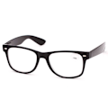 Miniatyrbillede 1 af 3: Matte Black Wayfarer læser briller med styrke 1.0