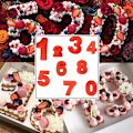 Miniatyrbillede 5 af 7: Numerisk kageform bagning forme silikone med cifret antal 3