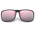 Uppfällbara Solglasögon Clip-On Rosa Spegelglas rosa