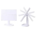 Miniatyrbild 4 av 7: LED Sminkspegel med Belysning - Tri Fold Make Up Mirror Vit vit