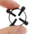 Miniatyrbilde 4 av 7: Falske brystpiercing uten hull brystvorte piercing brystvorte svart svart